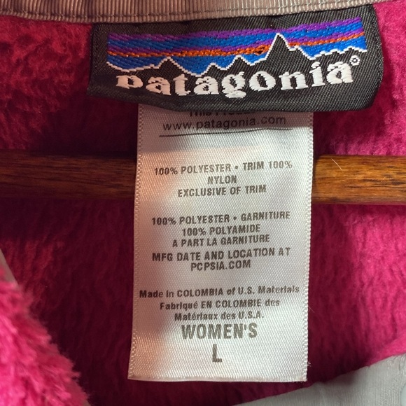 Patagoina T-Snap pullover sweater in pink size large - Picture 2 of 3